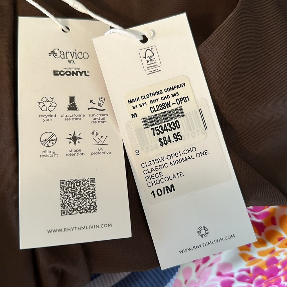 Maui Clothing Company Rhythm. Chocolate minimal one size 10/m - Picture 9 of 11